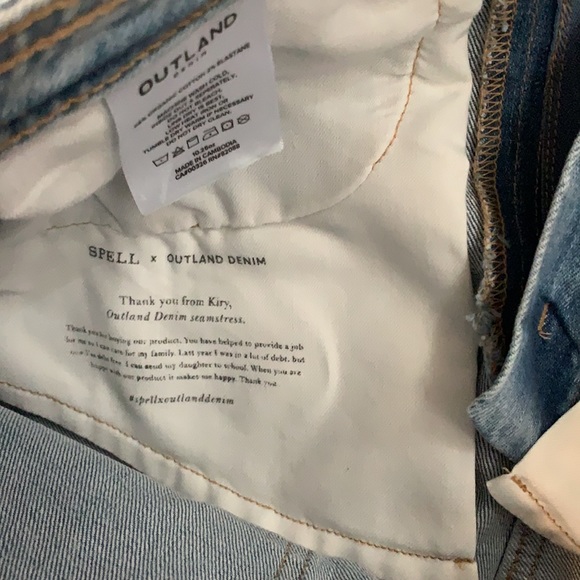 NWT Spell Outland Classic Denim Shorts - Picture 12 of 16